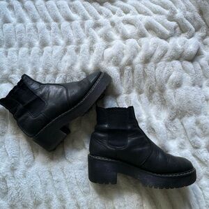 Black leather Doc Martens